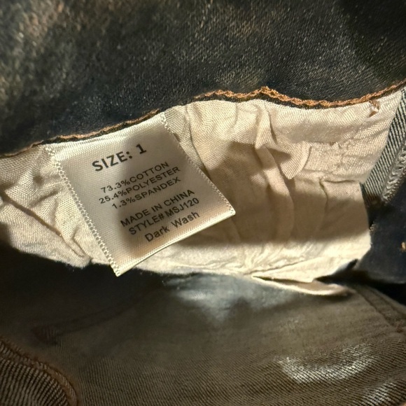 Fashion Nova Tongue Tied Flare Jeans Dark Wash NWT Size 1 Y2K Retro Stretchy - Picture 6 of 7